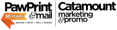 Paw Print & Mail | Catamount Marketing & Promo - 30 years! Design, Print, Mail, Promo
